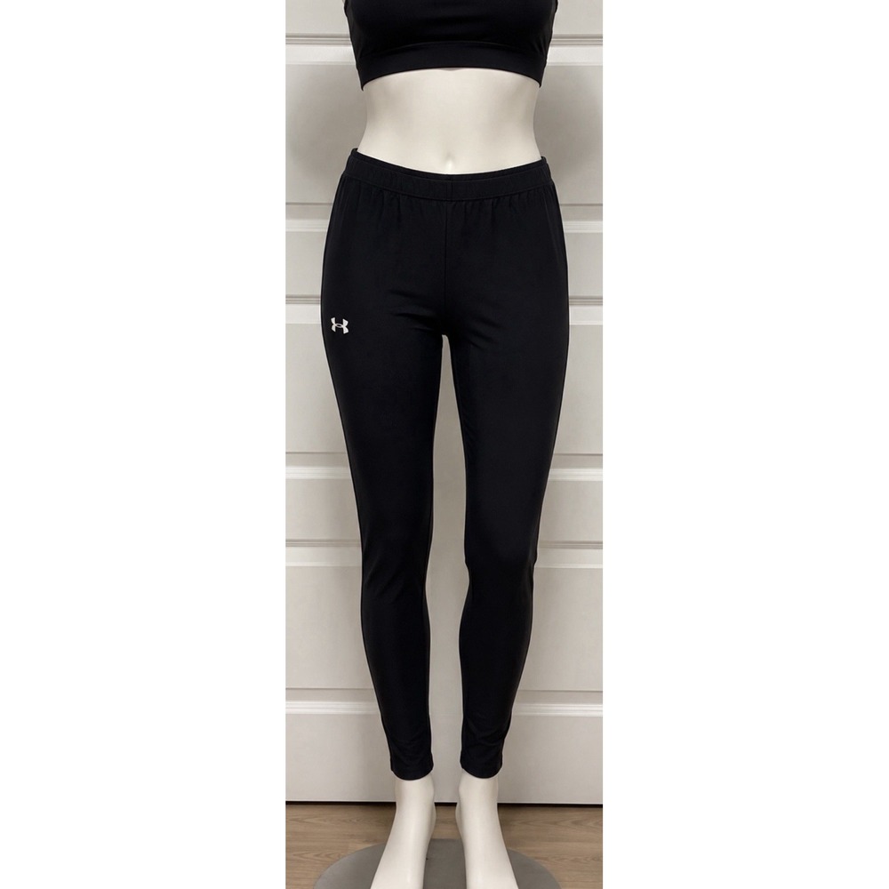 UNDERARMOUR Women's Small S Black Leggings Yoga Athletic Pants Running Workout